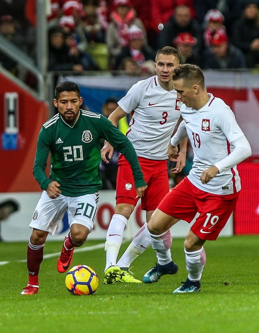 Mecz Polska - Meksyk na stadionie w Gdańsku