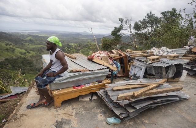 Zniszczenia na Dominikanie po przejściu huraganu Fiona