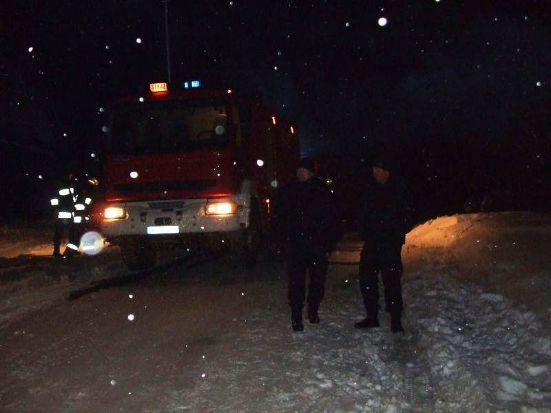 Pozar drewnianego domu w Ostrowi Mazowieckiej na ulicy...