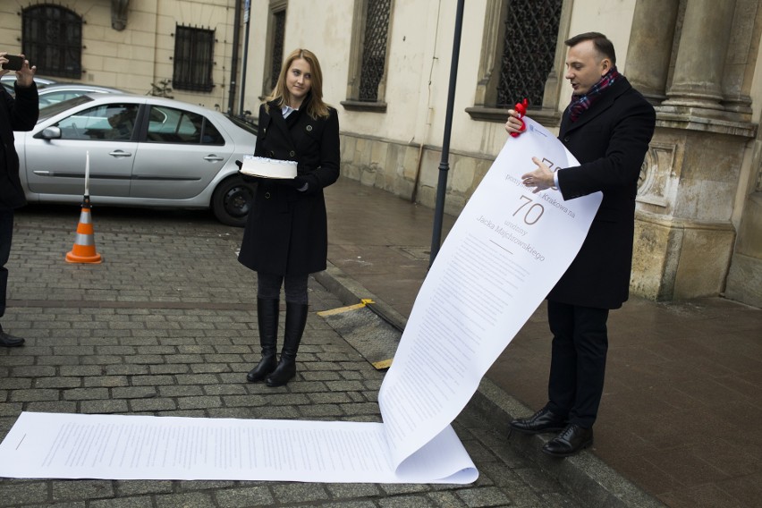 Tort na 70. urodziny i 70 pomysłów na Kraków w prezencie...