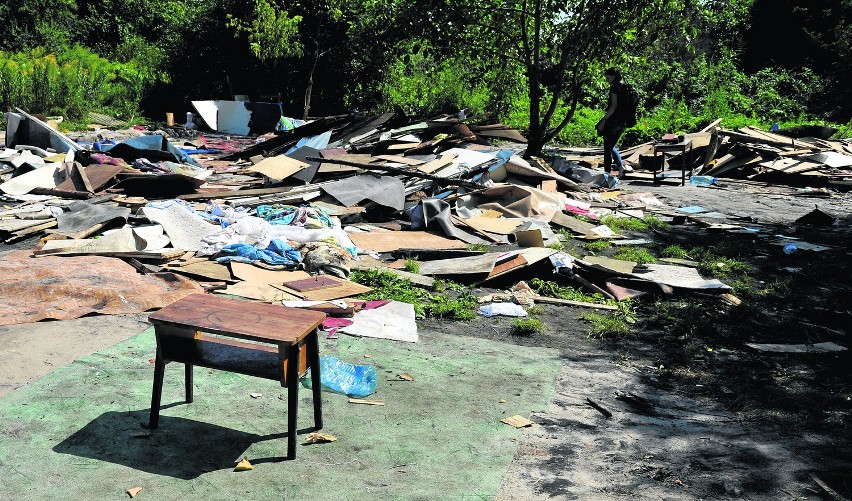 Romowie eksmitowani bez wyroku. Urzędnicy kazali zniszczyć ich obóz [WIDEO, ZDJĘCIA] 