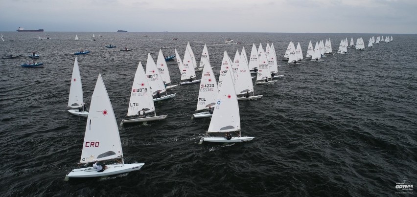 Klasa Laser podczas Volvo Gdynia Sailing Days 2020