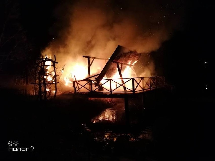 Hucisko. Spłonął domek letniskowy