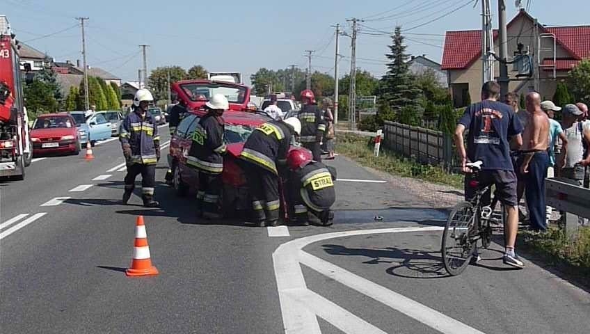 Wypadek w Radlinie w powiecie kieleckim