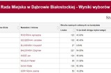 Wybory samorządowe 2018 do rady miejskiej w Dąbrowie Biał. Wyniki wszystkich kandydatów (screeny) 