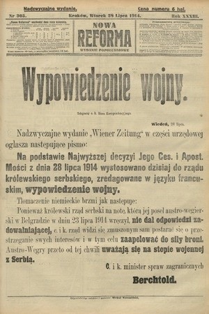 Krakowski dziennik "Nowa Reforma"
