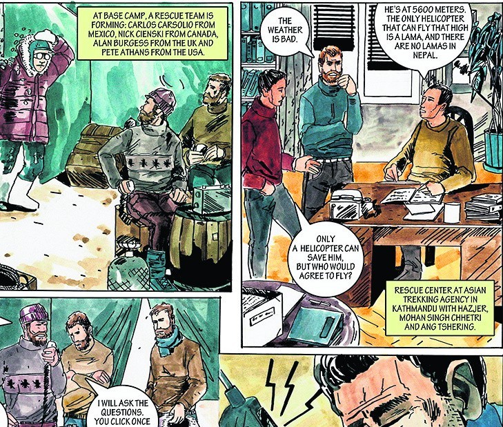 Komiks z polskimi himalaistami Hajzerem i Wielickim jest hitem na francuskim rynku