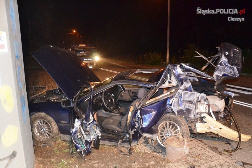 Wypadek BMW w Cieszynie