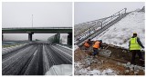 Ostatnie poprawki na budowie Trasy Kaszubskiej wykonywane są mimo opadów śniegu! Zimowa aura nie jest w stanie powstrzymać drogowców
