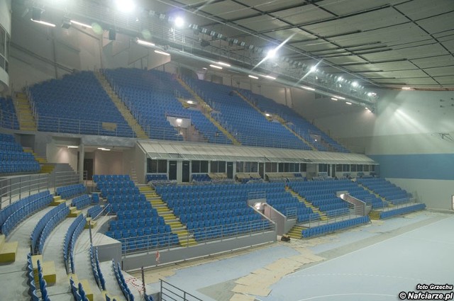 Orlen Arena w Płocku ma pojemność 5500 miejsc.