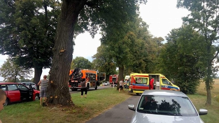 Wypadek na drodze nr 22, między Gorzowem a Różankami.