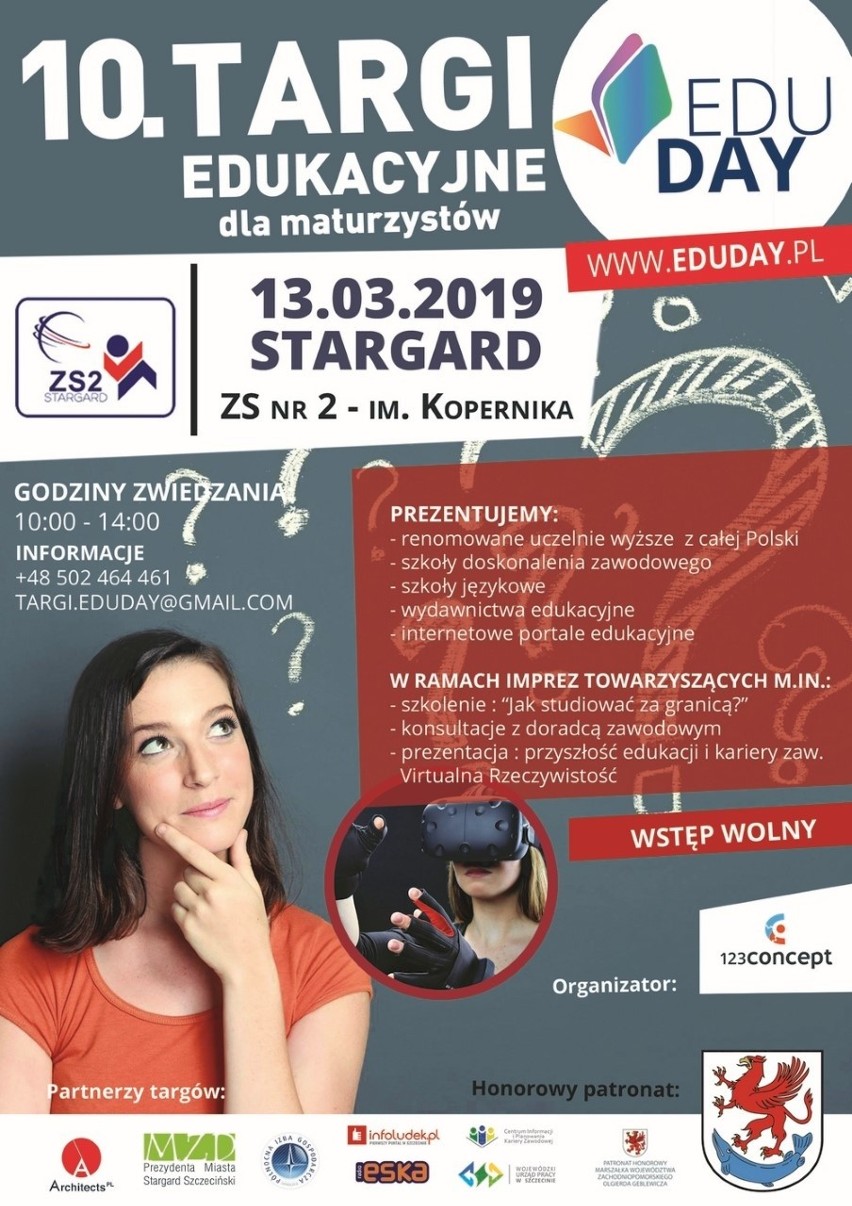 Targi Edukacyjne Edu Day Stargard w ekonomiku na osiedlu Zachód 