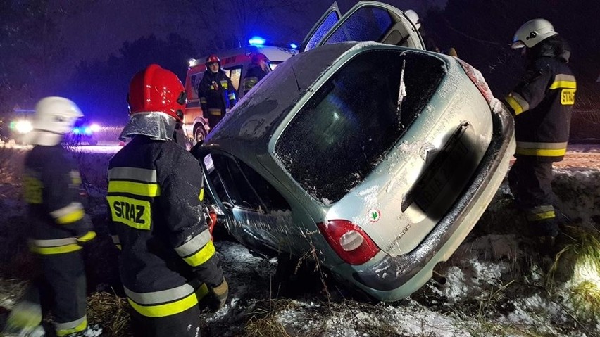 Wypadek śmiertelny. Ciężkie warunki na drogach. Mnóstwo kolizji [ZDJĘCIA]