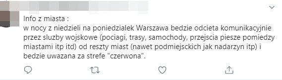 Kolejna fałszywa informacja, jakie pojawiają się w mediach...