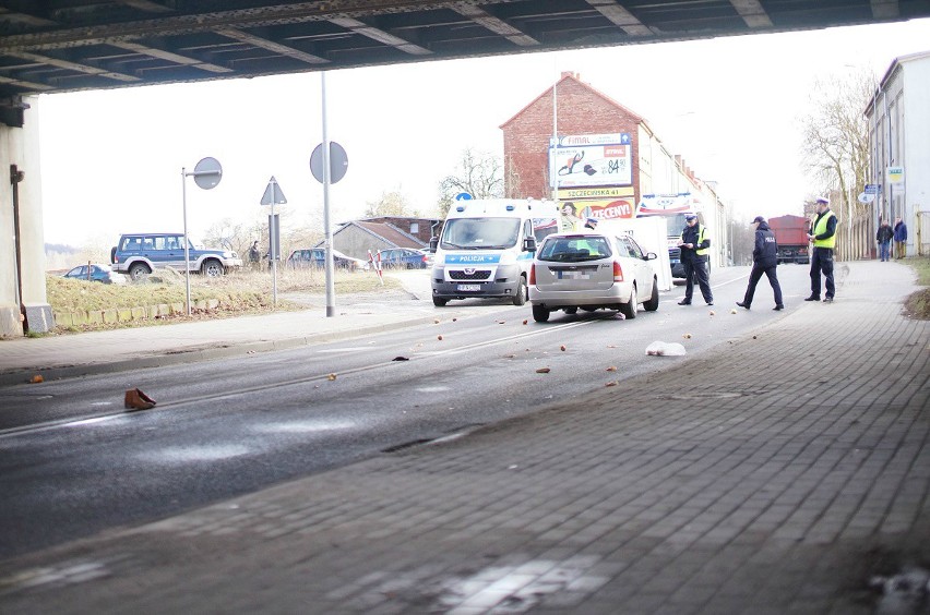 Śmiertelne potrącenie koło wiaduktu na ulicy Poniatowskiego w Słupsku 