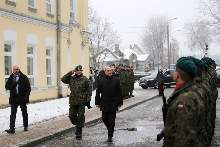 Minister Obrony Narodowej Antoni Macierewicz w Białymstoku