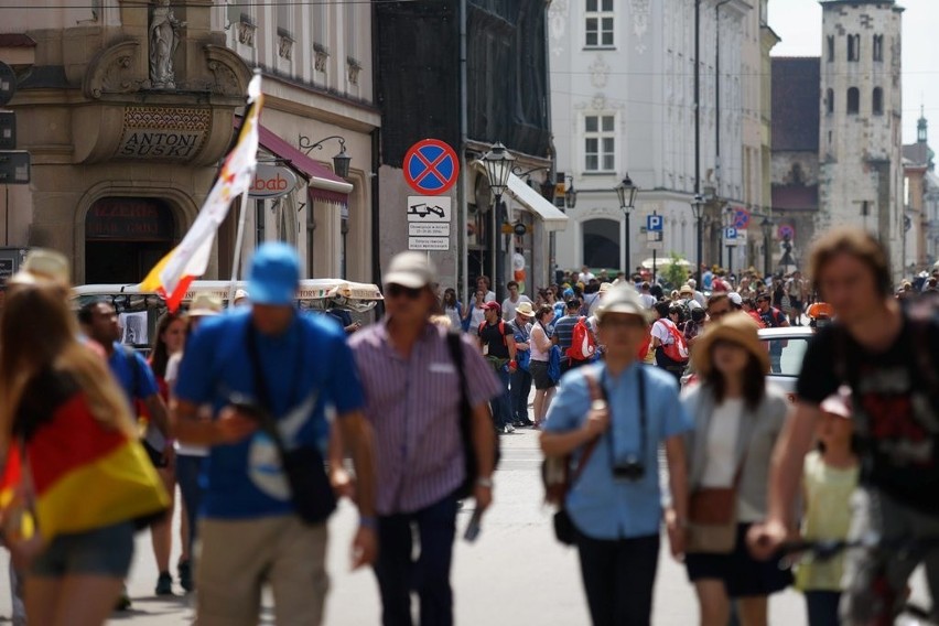 ŚDM 2016. Coraz więcej pielgrzymów w Krakowie [ZDJĘCIA]