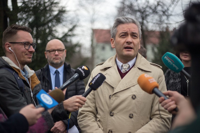 Poniedziałkowa konferencja prasowa prezydenta Roberta...