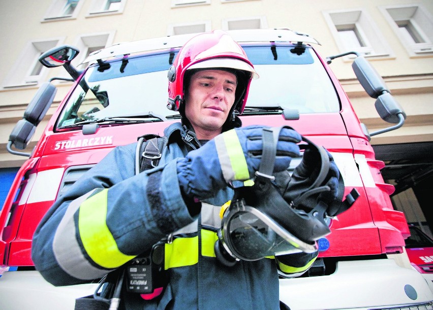 Marcin Zdziebło lubi pracę strażaka, która pochłania go bez...