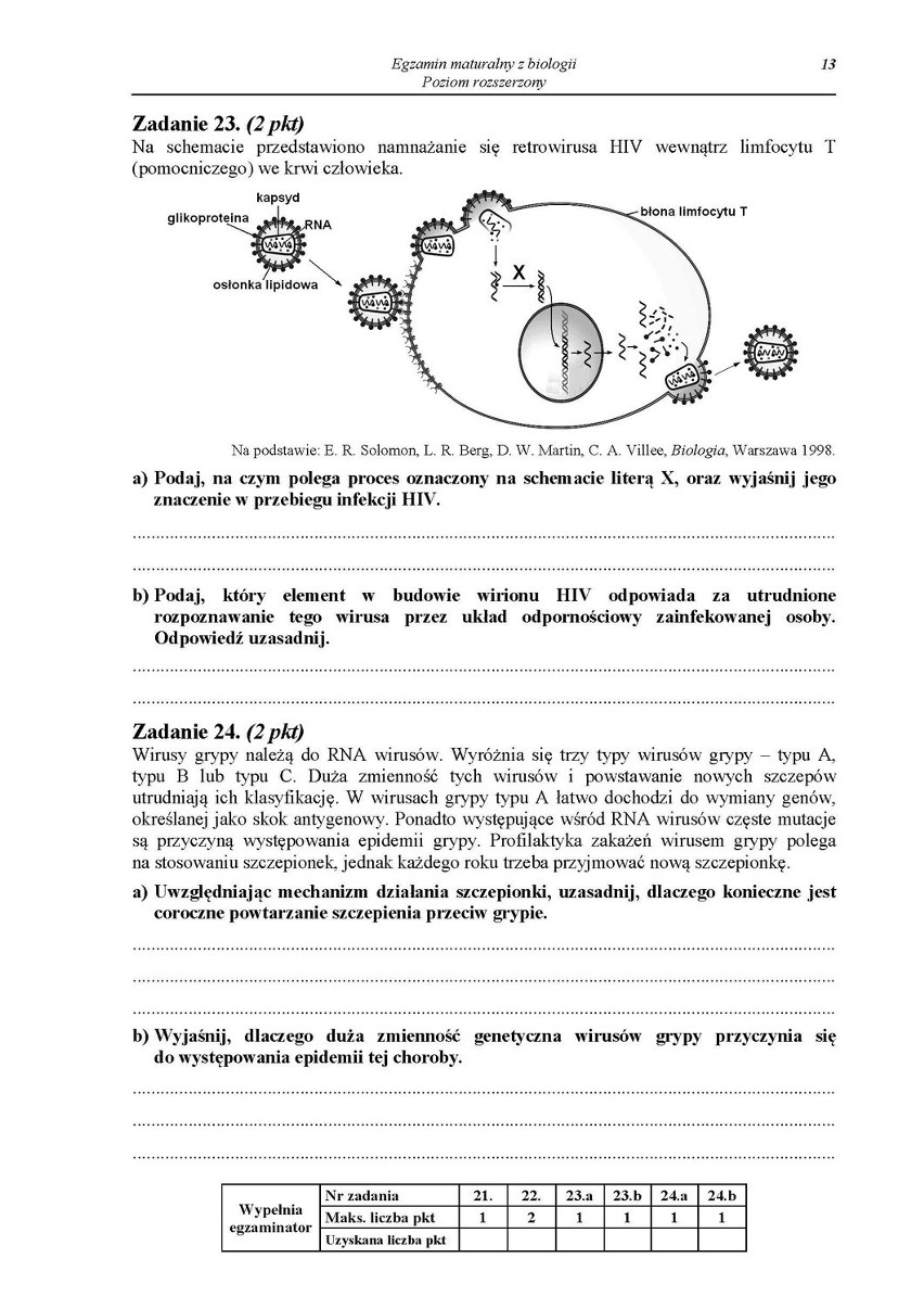 Matura 2014 BIOLOGIA ARKUSZE