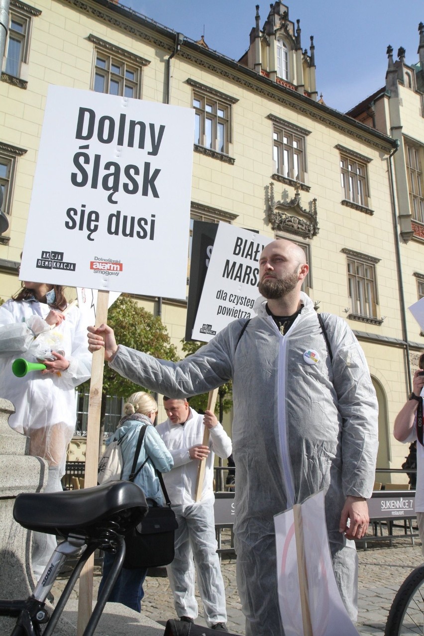 Biały marsz antysmogowy we Wrocławiu