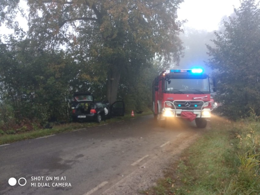Śmiertelny wypadek w Lisewie Malborskim (27.09.2019 r.) Zginął kierowca skutera