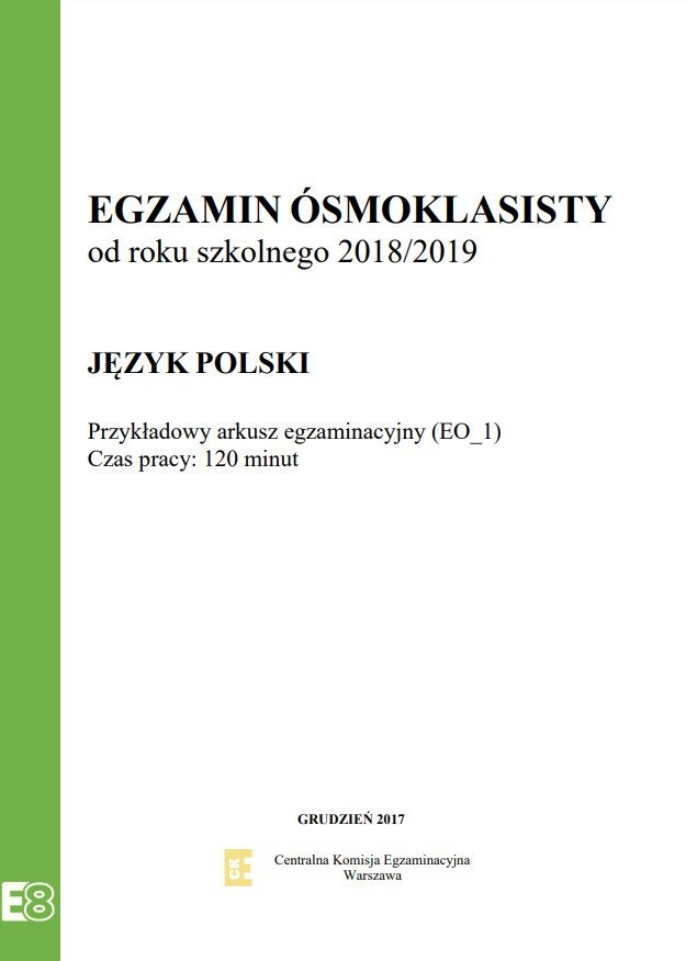 Próbny egzamin ósmoklasisty Operon: JĘZYK POLSKI 2018. Arkusze, odpowiedzi,  pytania [27.11.2018] | Gazeta Współczesna