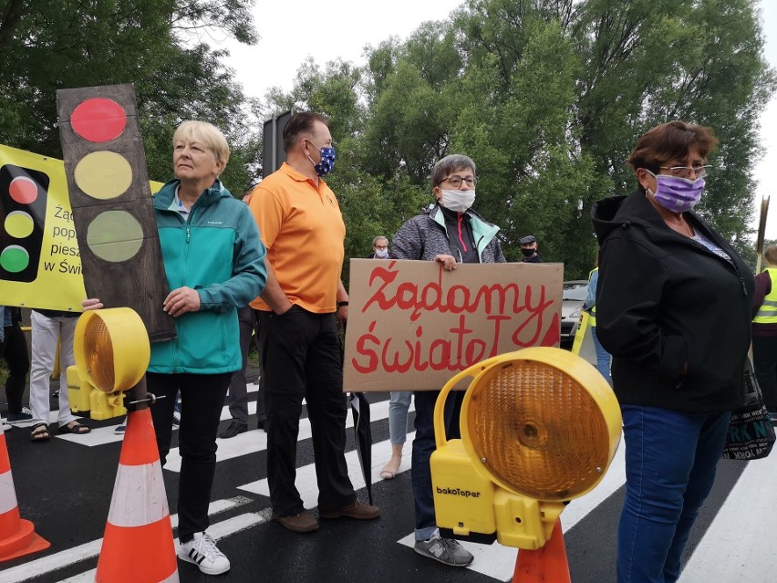 Protest na DK78 w Świerklańcu....