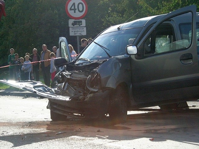 zablokował ruch. Piastowska zakorkowana