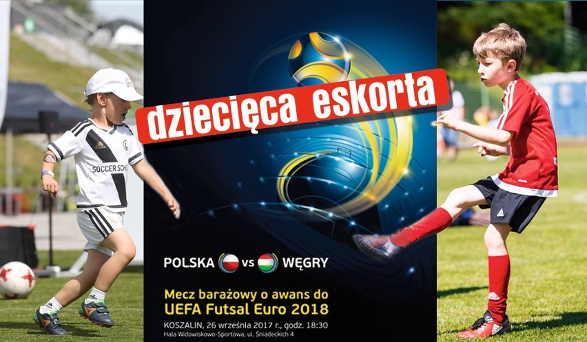 Plakat promujący mecz Polska-Węgry w drodze po awans do...