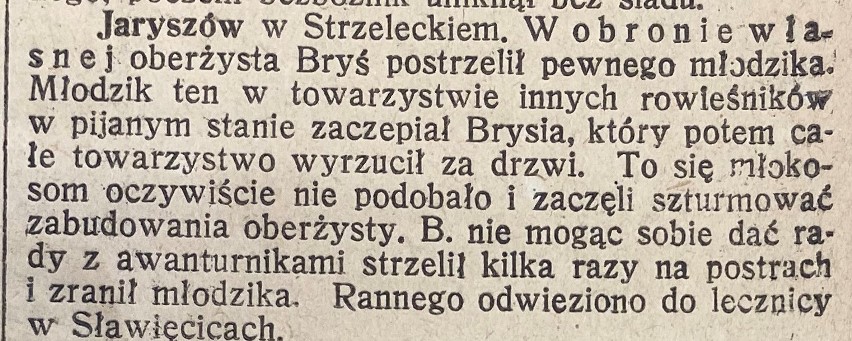 Wiadomości sprzed 100 lat niewiele różniły się od...