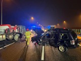 Fatalny dzień na autostradzie A1 na Śląsku. Kolejne zderzenie, tym razem na węźle w Piekarach Śląskich