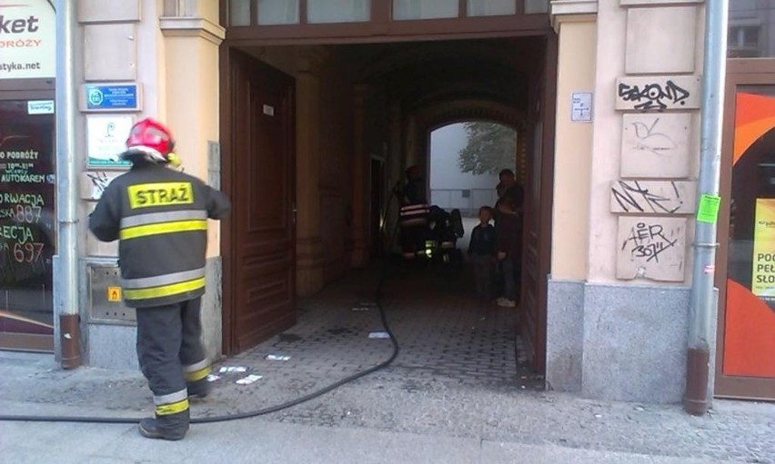 Pożar na 3 Maja w Katowicach