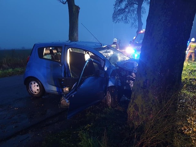 Jak informują strażacy do wypadku doszło dzisiaj po godzinie 5 nad ranem w miejscowości Bągart w gminie Kijewo Królewskie w powiecie chełmińskim. Auto osobowe z niewyjaśnionych przyczyn zjechało z jezdni i uderzyło w drzewo.W wypadku zginęła 53-letnia pasażerka auta. Kobieta, która kierowała samochodem oraz drugi pasażer trafili do szpitala,Na miejscu pracowały cztery zastępy straży pożarnej, pogotowie oraz policja.Flesz - wypadki drogowe. Jak udzielić pierwszej pomocy?