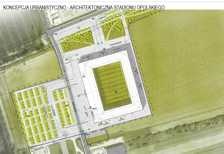 Nowy stadion w Opolu - zwycięska koncepcja obiektu przy ul....