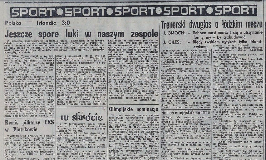 12 kwietnia 1978 r. na stadionie ŁKS reprezentacja Polski...