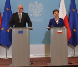 Premier po spotkaniu z wiceszefem KE: Zgodziliśmy się, że Polska sama musi rozwiązać spór wokół TK