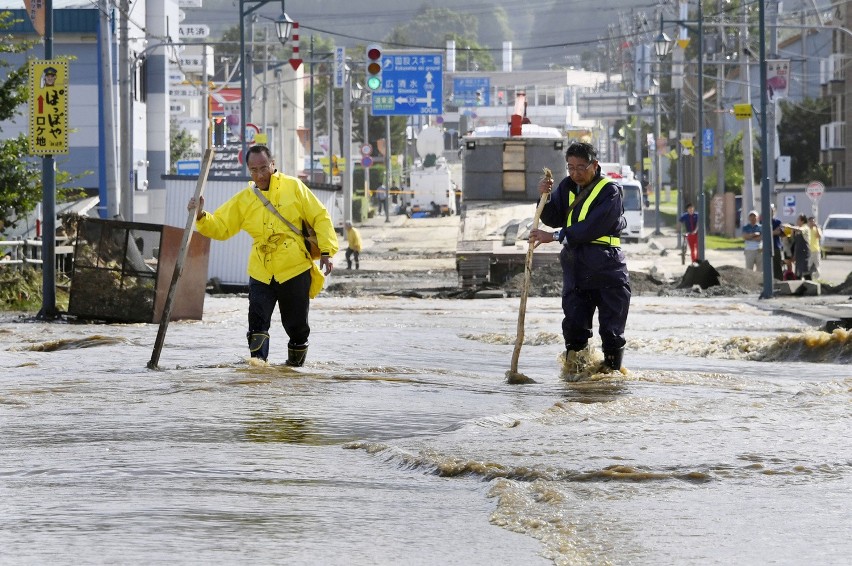 Powódź w Hokkaido.