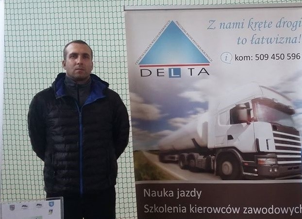 Dawid Wojtasiak z kieleckiej szkoły jazdy Delta jest instruktorem od 5 lat.