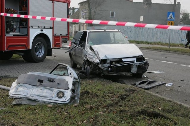 Policyjny pościg zakończył się na ul. Gorzowskiej w Kostrzynie.