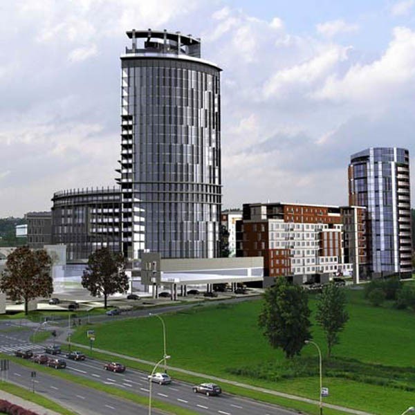 Tak mają wyglądać wieżowce Rzeszow Towers nad Wisłokiem. Protestują sąsiedzi - mieszkańcy Os. Cegielniana, architekci, urbaniści i konserwator zabytków.