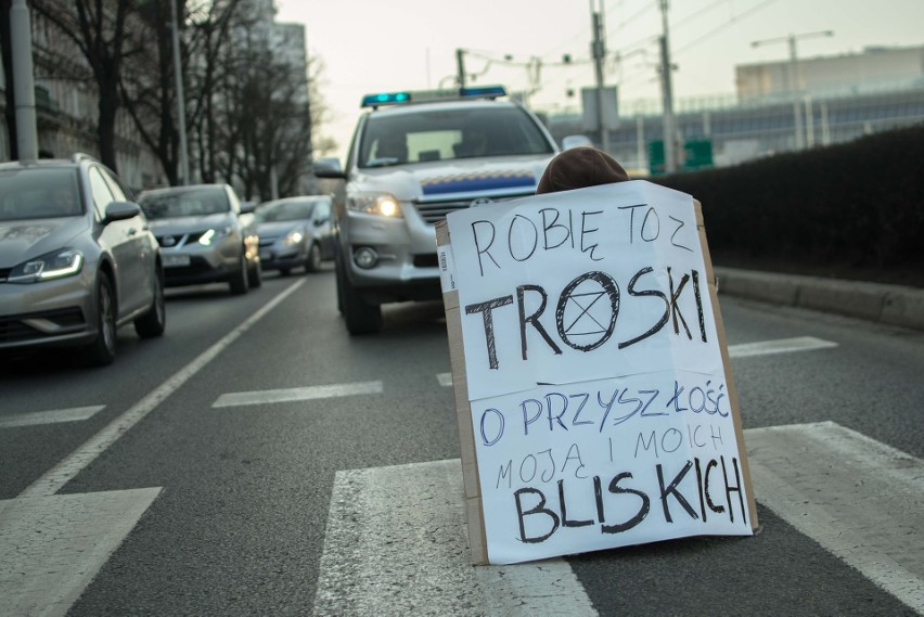 Protest ekologów we Wrocławiu.