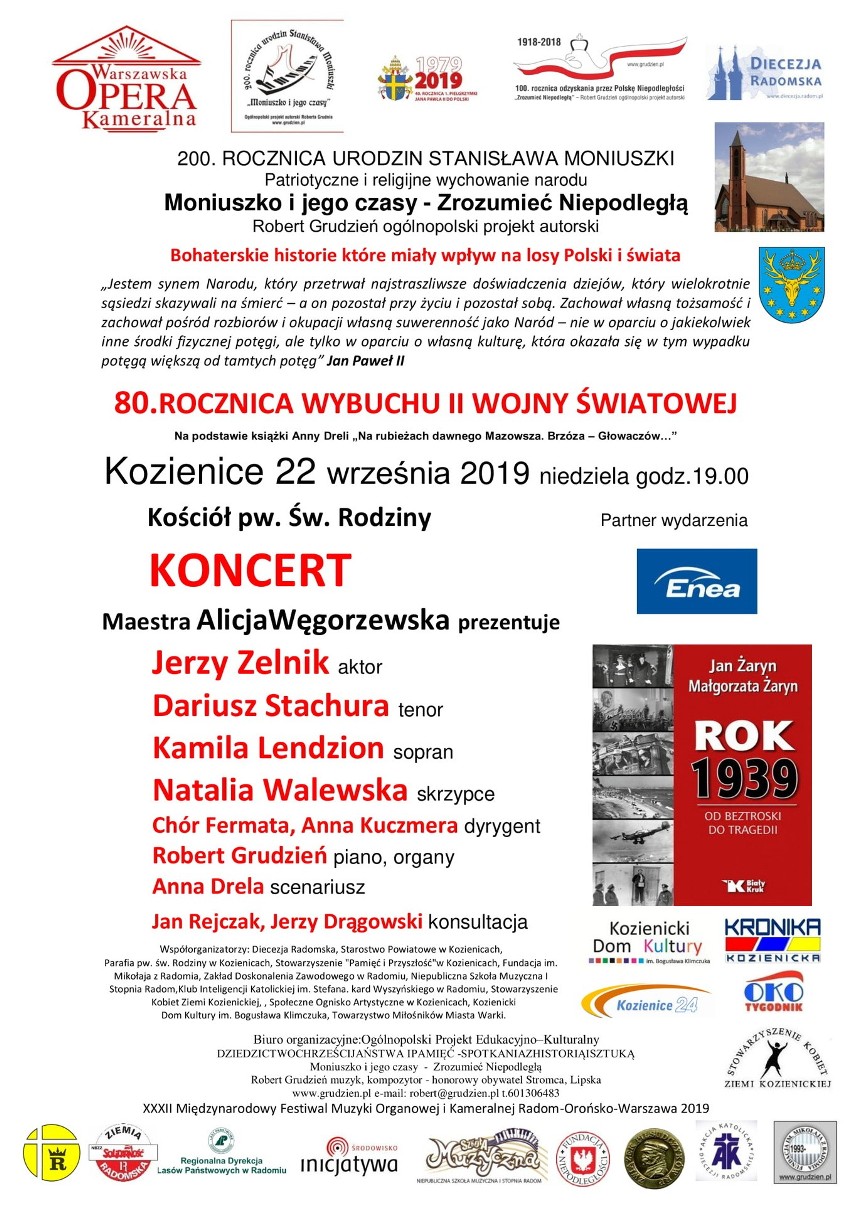 Gwiazdy w Kozienicach! Wyjątkowy koncert z okazji 200. rocznicy urodzin Stanisława Moniuszki