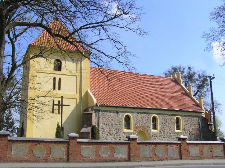 Rogóźno, powiat grudziądzki, kościół św. Wojciecha, XIV wiek
