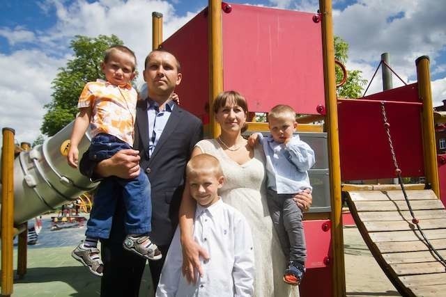 Wiele ciepłych słów padło wczoraj na Wyspie Młyńskiej podczas powitania nowej ukraińskiej rodziny