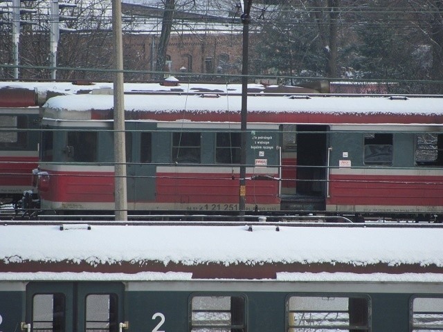 Pożar pociągu w Częstochowie