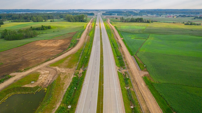 Budowa S61 na odcinku Szczuczyn-Ełk Południe.