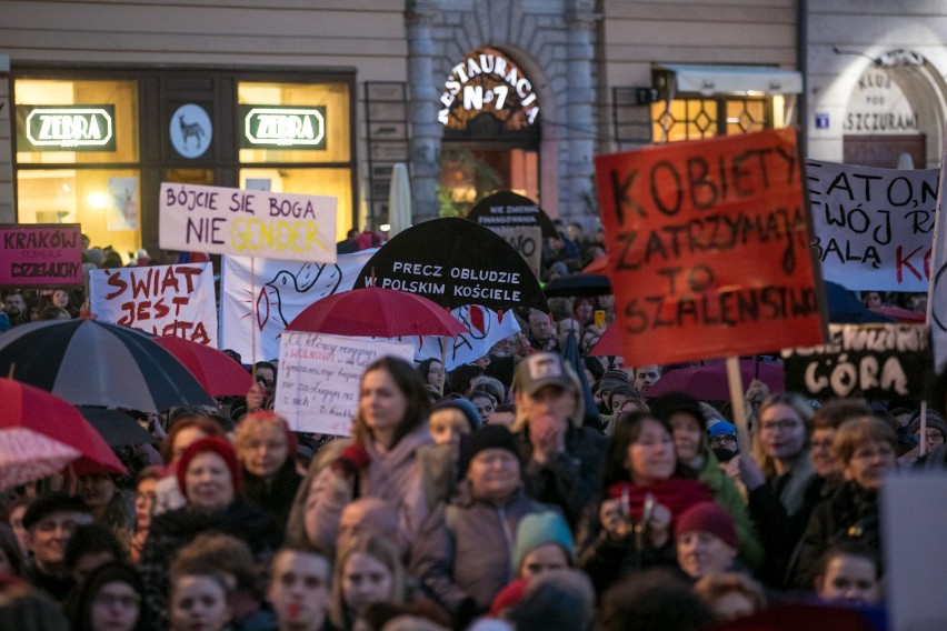 Strajk kobiet w Krakowie