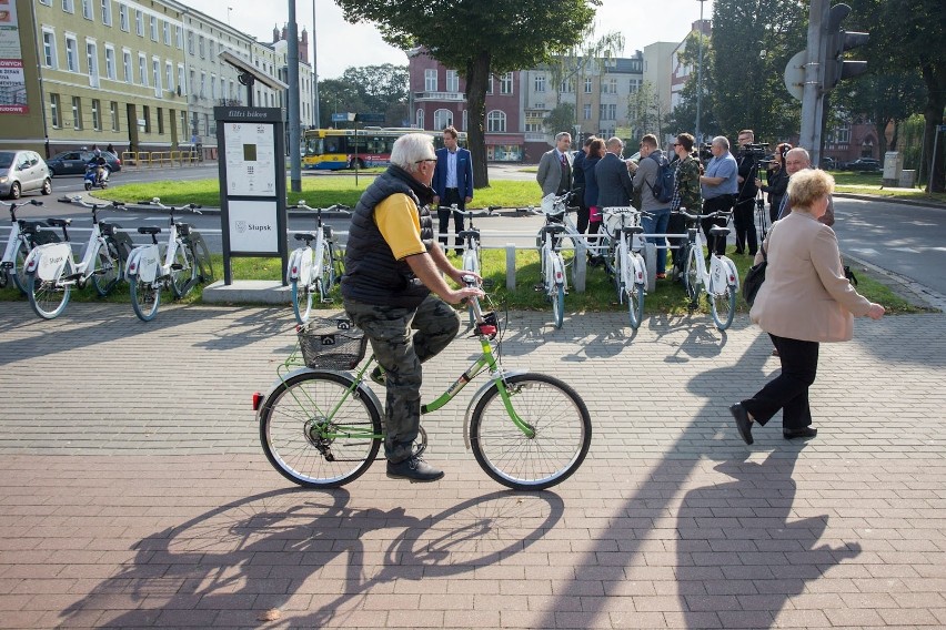 W 2017 roku testowano rowery miejskie w Słupsku.