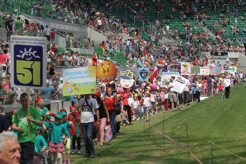 Wrocław: Dzień Przedszkolaka na Stadionie Miejskim (ZDJĘCIA, FILM)